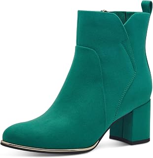 MARCO TOZZI Women's Vegan Block Heel Ankle Boots