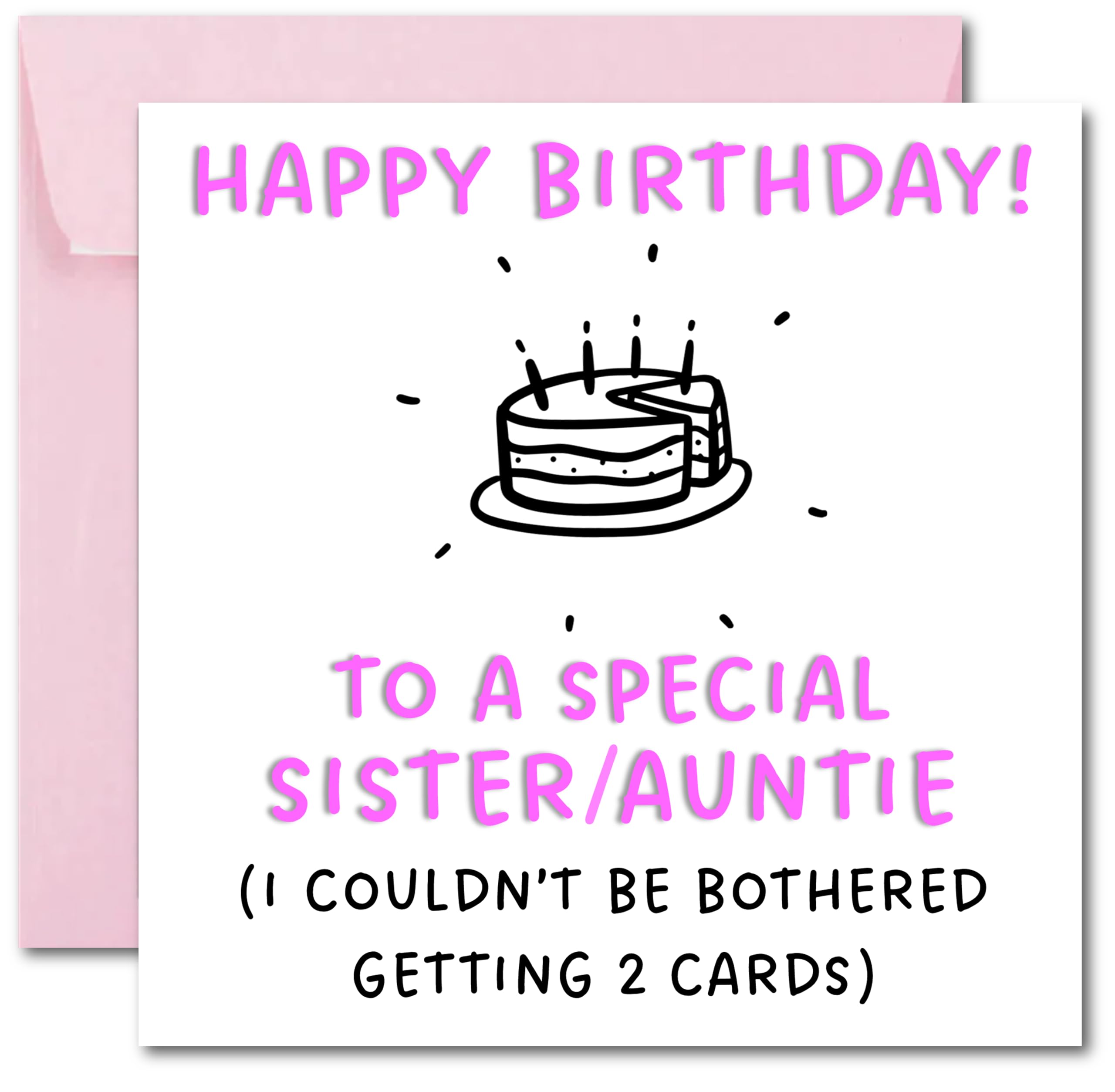 Printperfect - Sister And Auntie Birthday Card, For Special Sister And Aunty - I