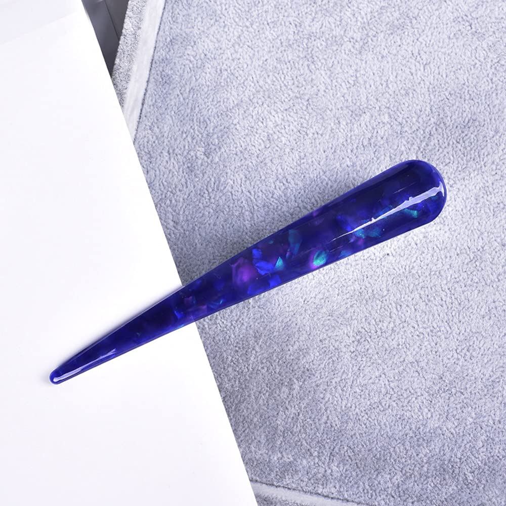 Acetic Acid Metal Hair Clip Hair Accessories for Women Non-Slip (Blue)