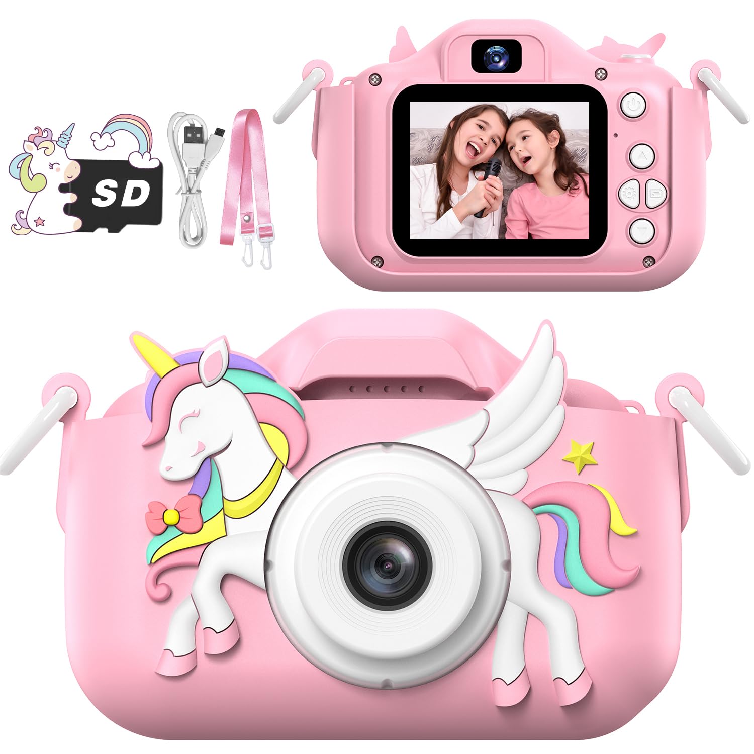 Masterbee Children's Camera Toys for Girls & Boys, 3-12 Years - 1080P HD Video K