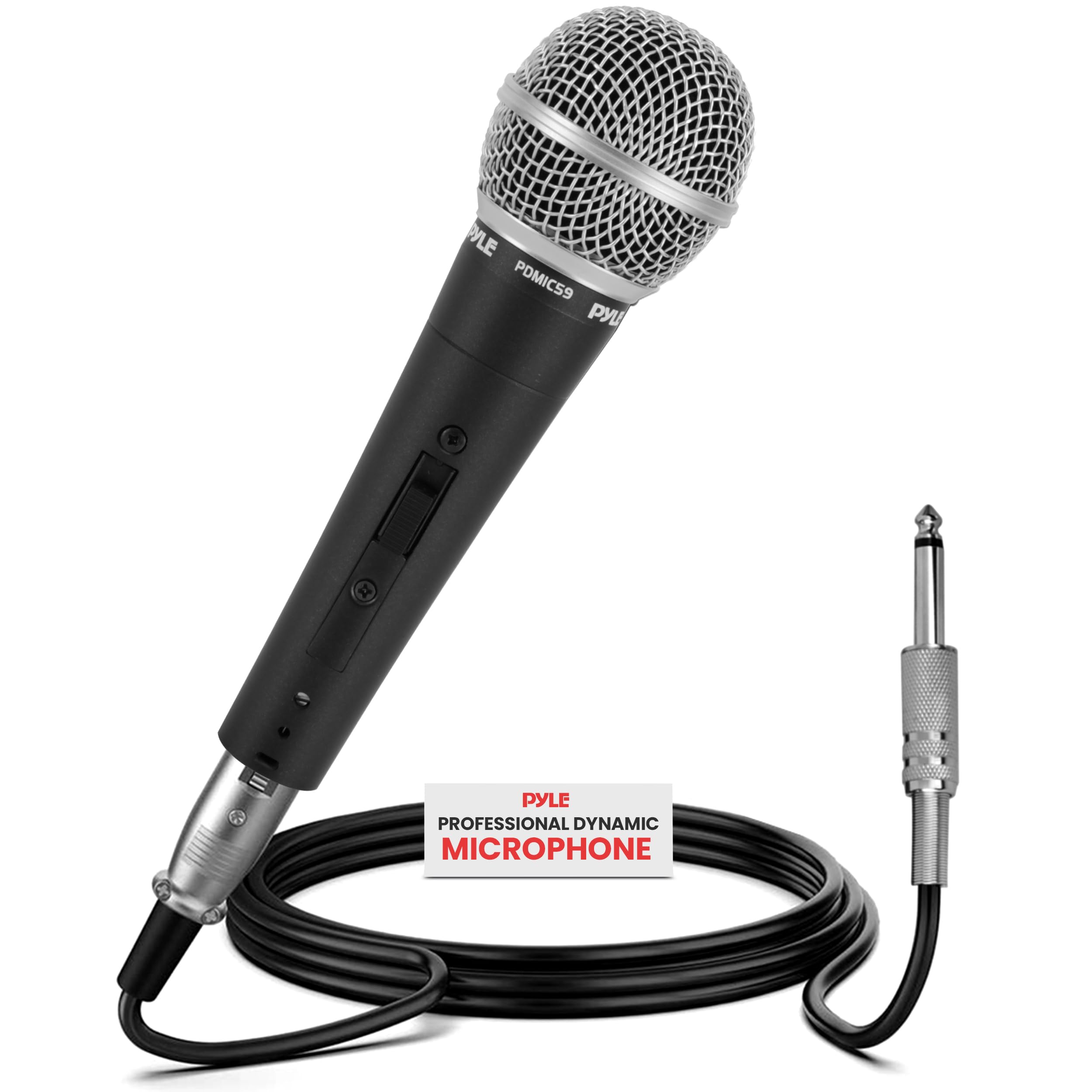 Pyle Microphone - Professional Dynamic Vocal Microphones, with ON/OFF Switch, Dy