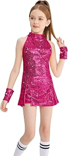 LOLANTA Girls Sequin Dance Costume Hip Hop Dance Wear Sparkly Dance Dress