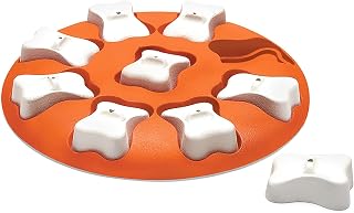 Outward Hound by Nina Ottosson Dog Smart Treat Puzzle Enrichment Toy, Level 1 Beginner, Orange