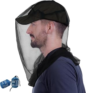 Mosquito Head Net for Insects 2 Pack, Fly & Bug Protection | Outdoor Essential Gear for Camping, Hiking, Fishing, Gardening, Fit All Men & Women Hats