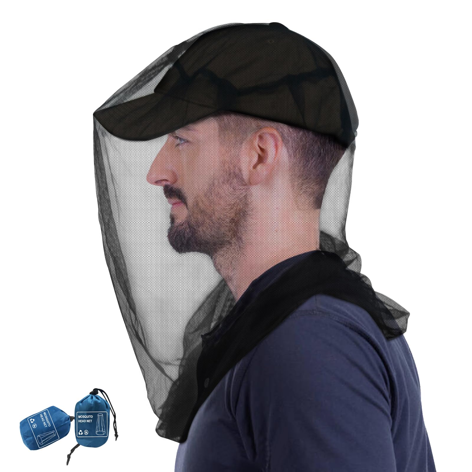 Mosquito Head Net for Insects 2 Pack, Fly & Bug Protection | Outdoor Essential G