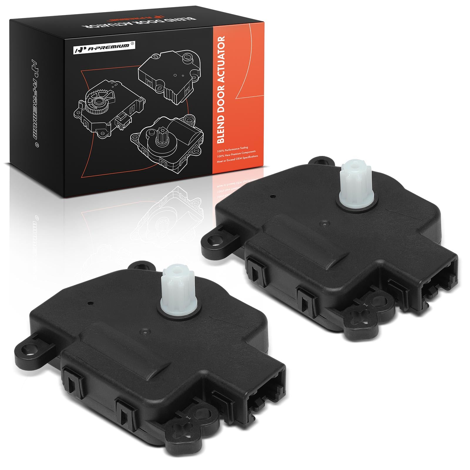 A-Premium Set of 2 HVAC Heater Blend Door Actuator | Compatible with Dodge Grand