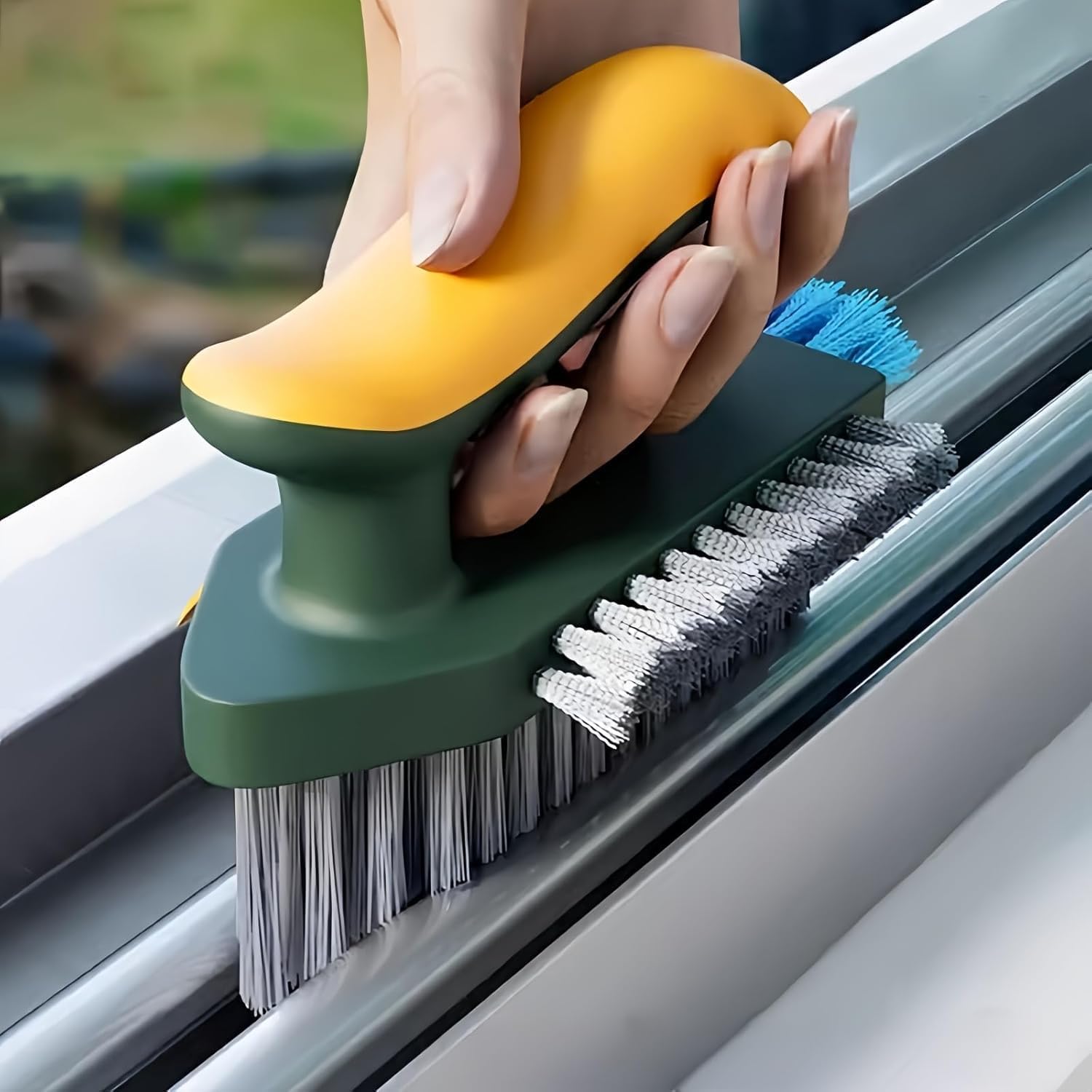 2 in 1 Window Sill Sliding Door Cleaning Brush Home Cleaning Tool