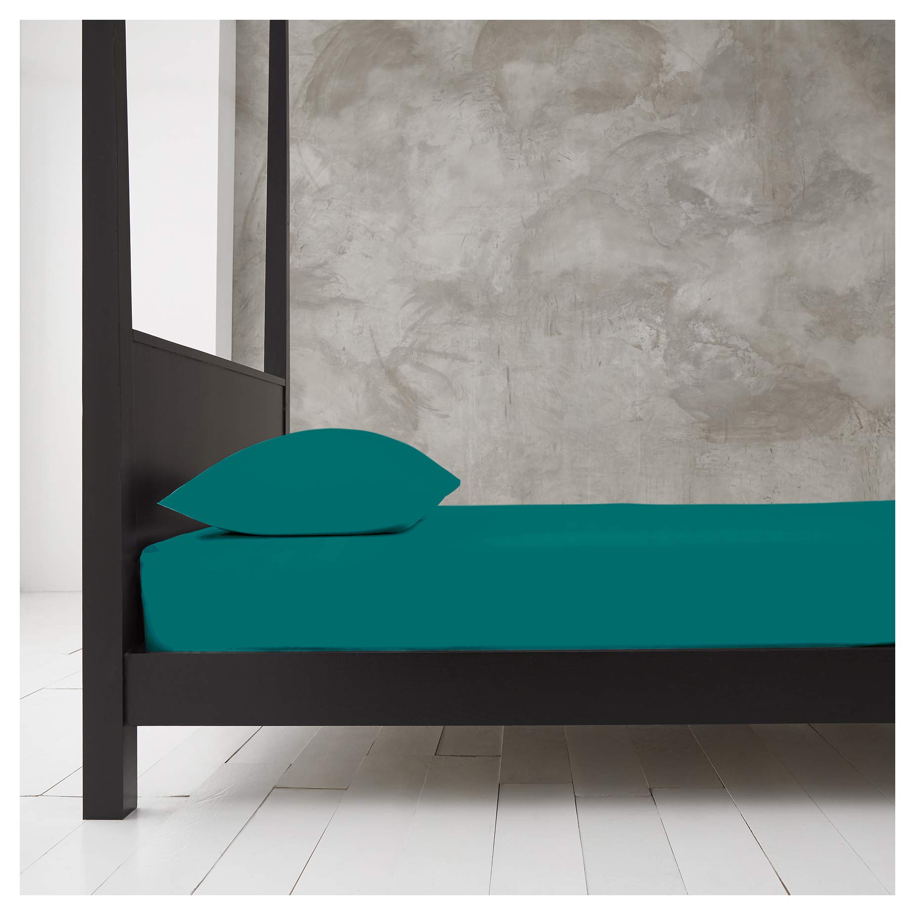 "GC GAVENO CAVAILIA Double Fitted Sheet | 25cm Deep Polycotton Bed Sheet | Soft,
