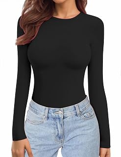 Ekouaer Women's Long-Sleeved Thermal Shirts 1&3 Pack