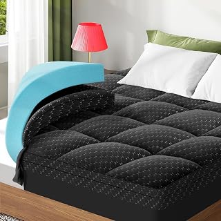 VALUXE Dual Layer 3 Inch Memory Foam Mattress Topper Full Size