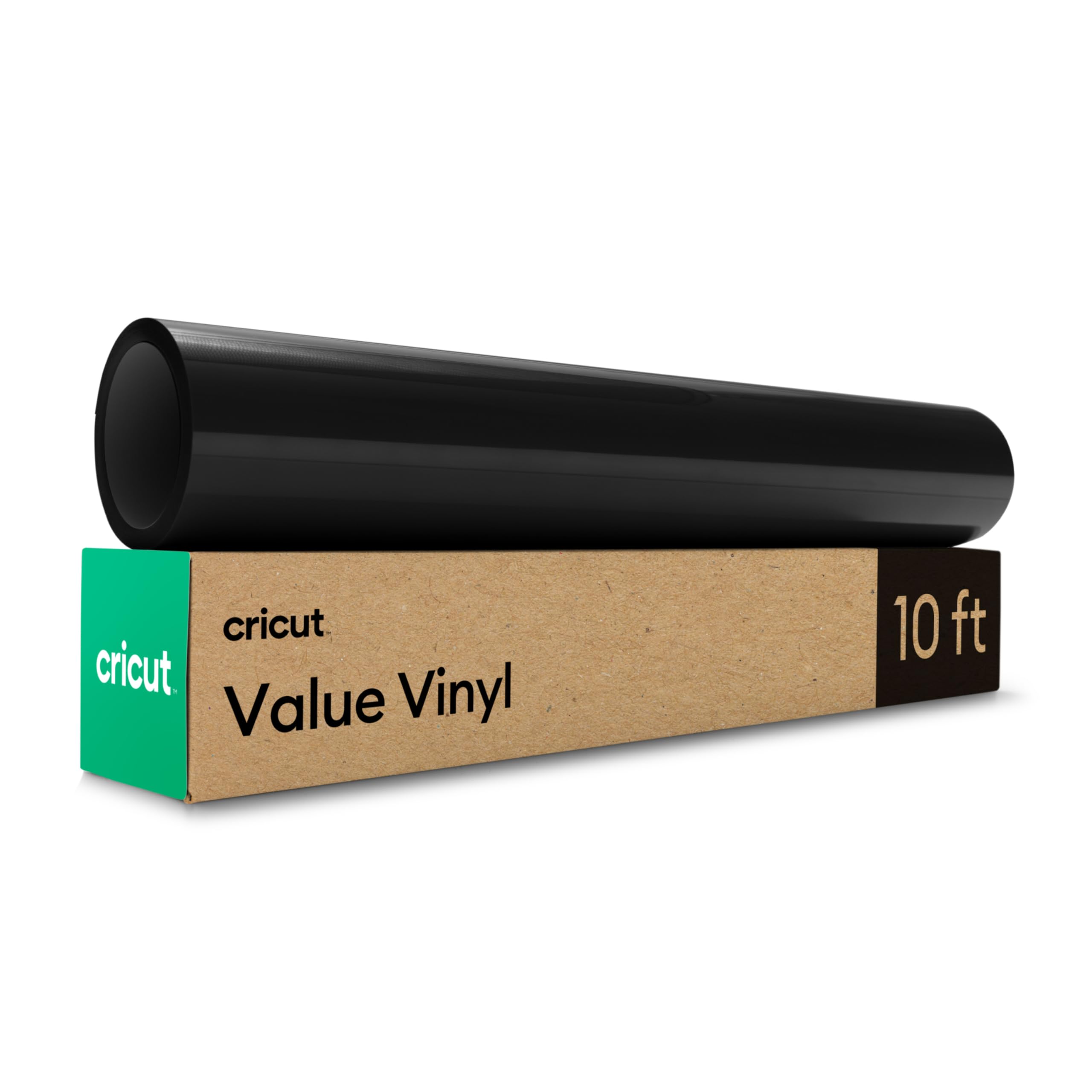 Cricut Permanent Adhesive Vinyl Roll | 30.5 cm × 3 m | Black | Ideal for Customi
