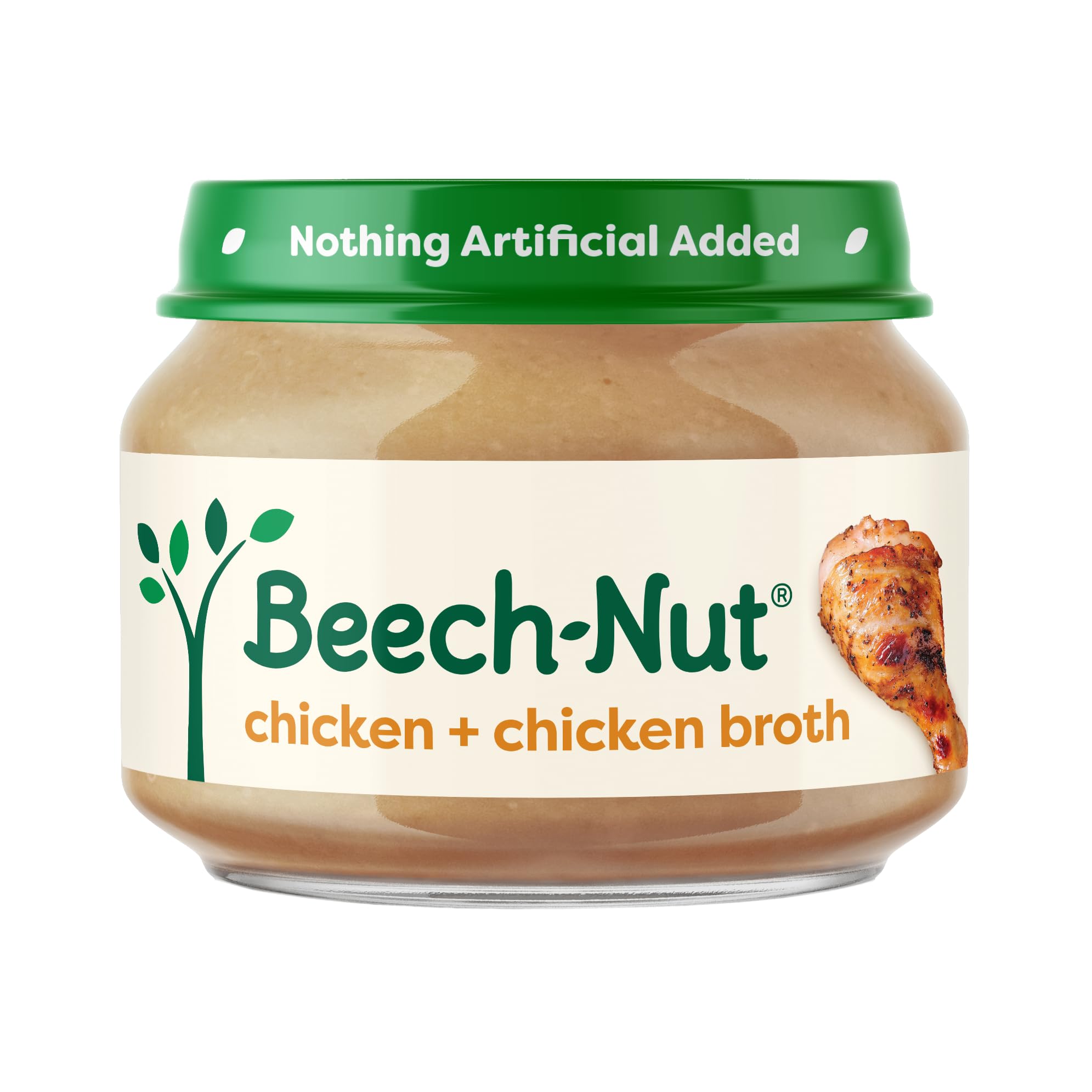 Beech-Nut Baby Food Jars, Chicken & Chicken Broth, Stage 1, 2.5oz, 10ct | Stage 
