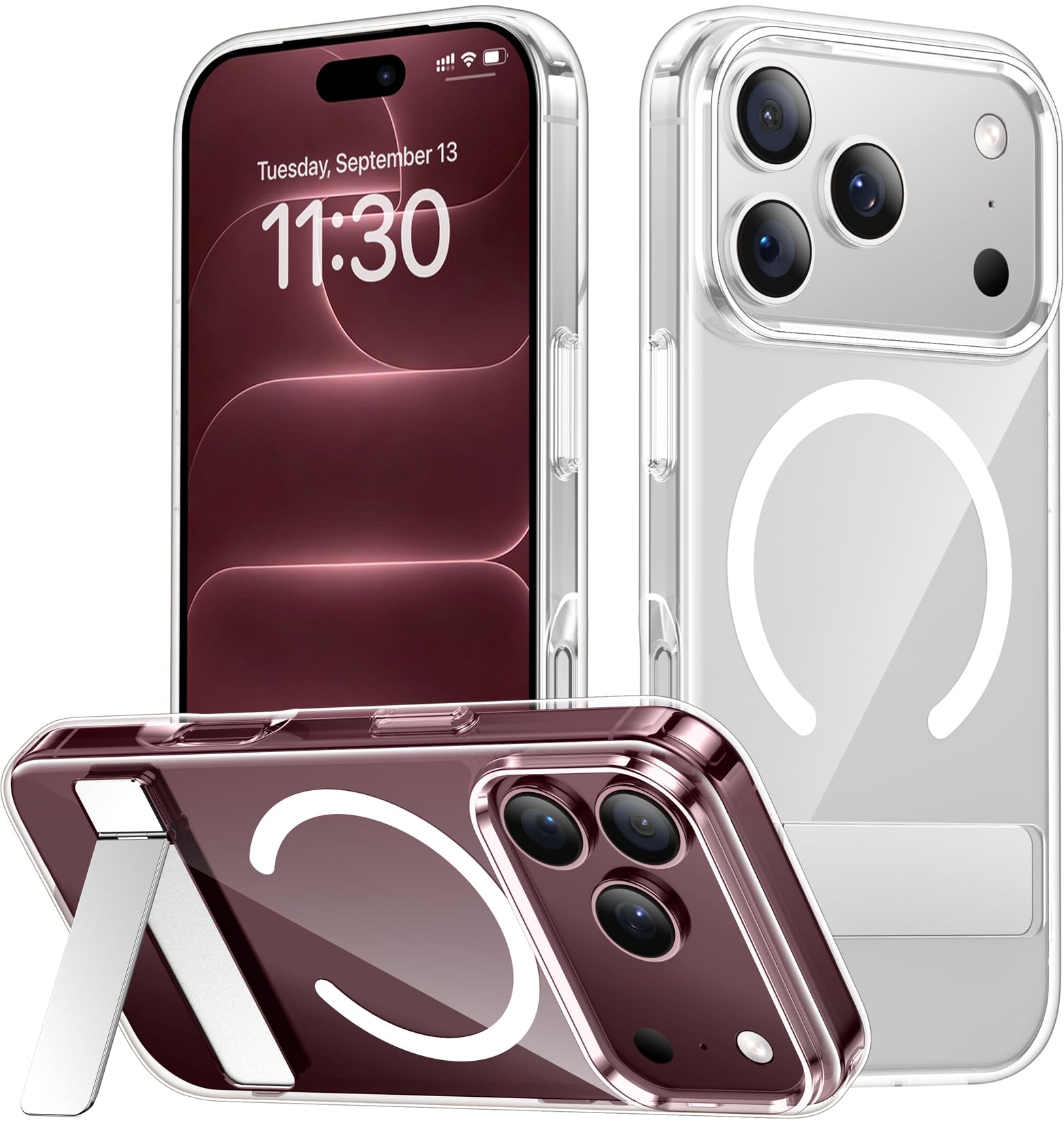 SPIDERCASE for iPhone 18 Pro Max Case/iPhone 17 Pro Max Case,Magnetic,Clear | [3
