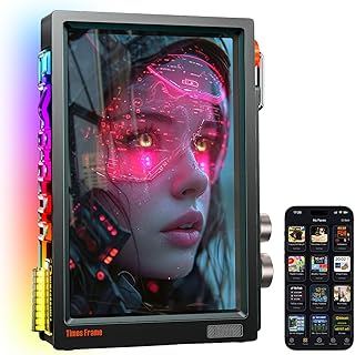 Divoom Times Frame 10.1-Inch WiFi 6 Digital Picture Frame & Desk Display | No Subscription, 64GB, Send Photos & Videos, AI Styles, Weather, Calendar, Live Widgets, Personalized Gift, Black