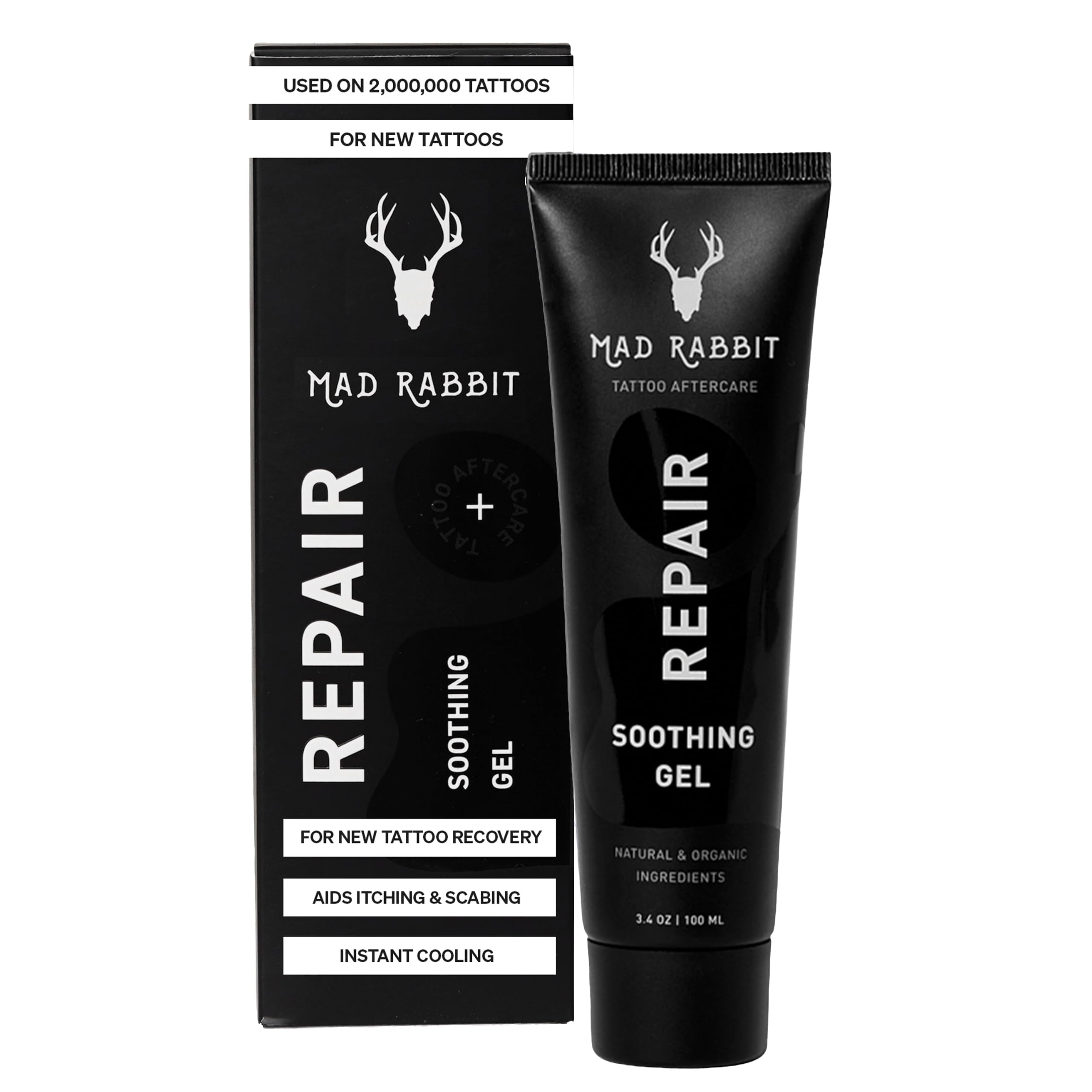 Mad Rabbit Tattoo Aftercare Soothing Gel & Moisturizer, 100 mL | Premium tattoo 