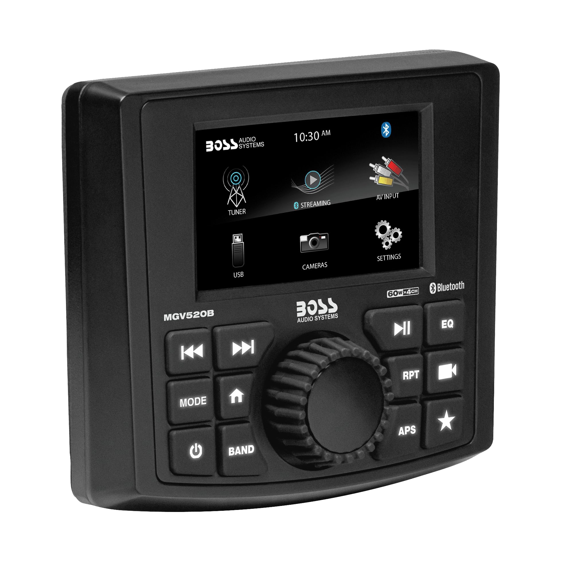 BOSS Audio Systems MGV520B Bluetooth Amplified Marine Boat Gauge Stereo