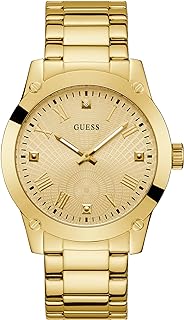 Guess Gents Gold Tone Stainless Steel Bracelet Watch (Model: GW0592G2)
