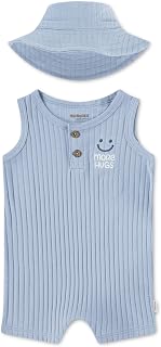 Huggies Baby Boy Romper and Hat Green