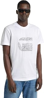G-Star Stitch Burger R T Men's T-Shirt, White White D25674-c336-110, XS
