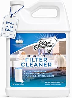 Black Diamond Stoneworks Ultimate Spa Filter Cleaner Spray - 1 Gallon | For Hot Tub & Pool Filters