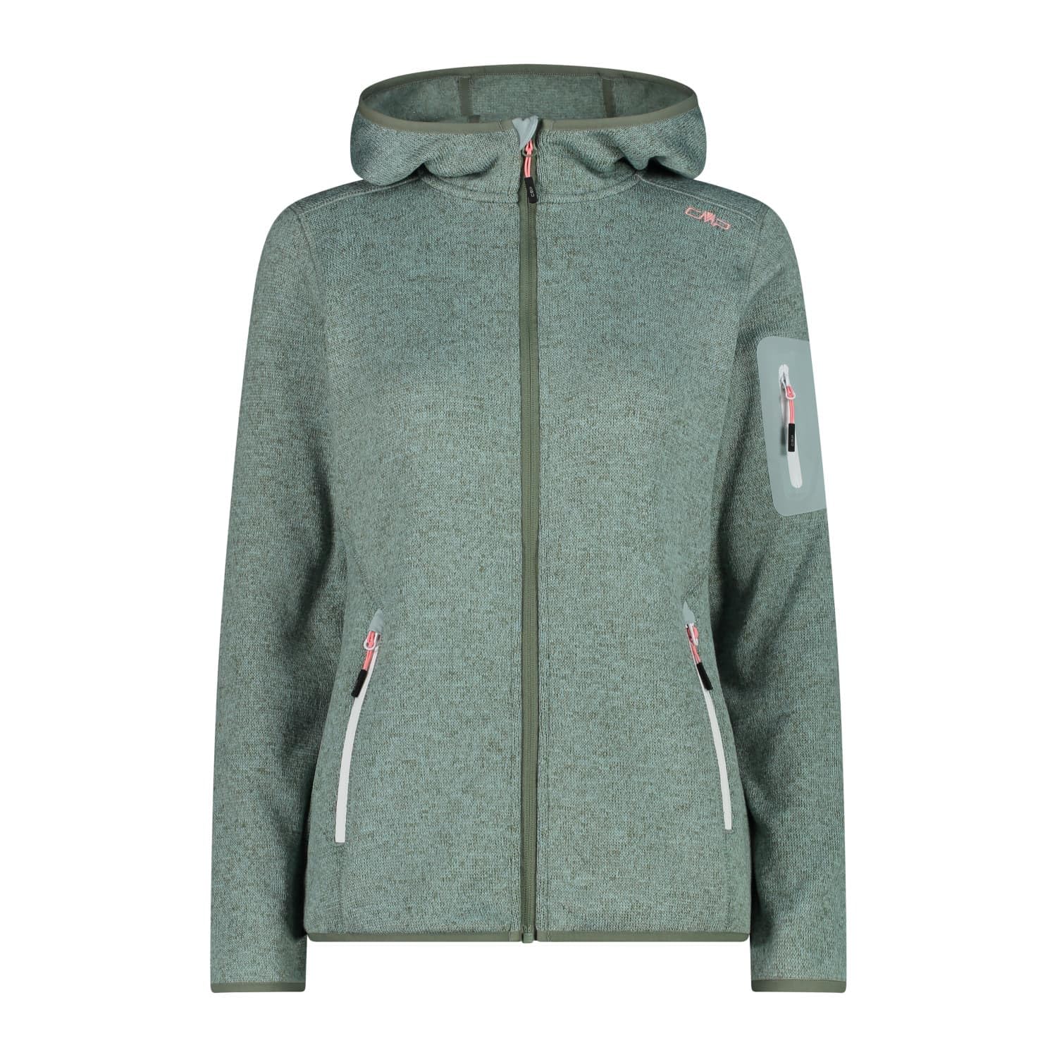 CMP Women's Women's Knit-tech Jacket With Fixed Hood Women's Knit-Tech Jacket wi