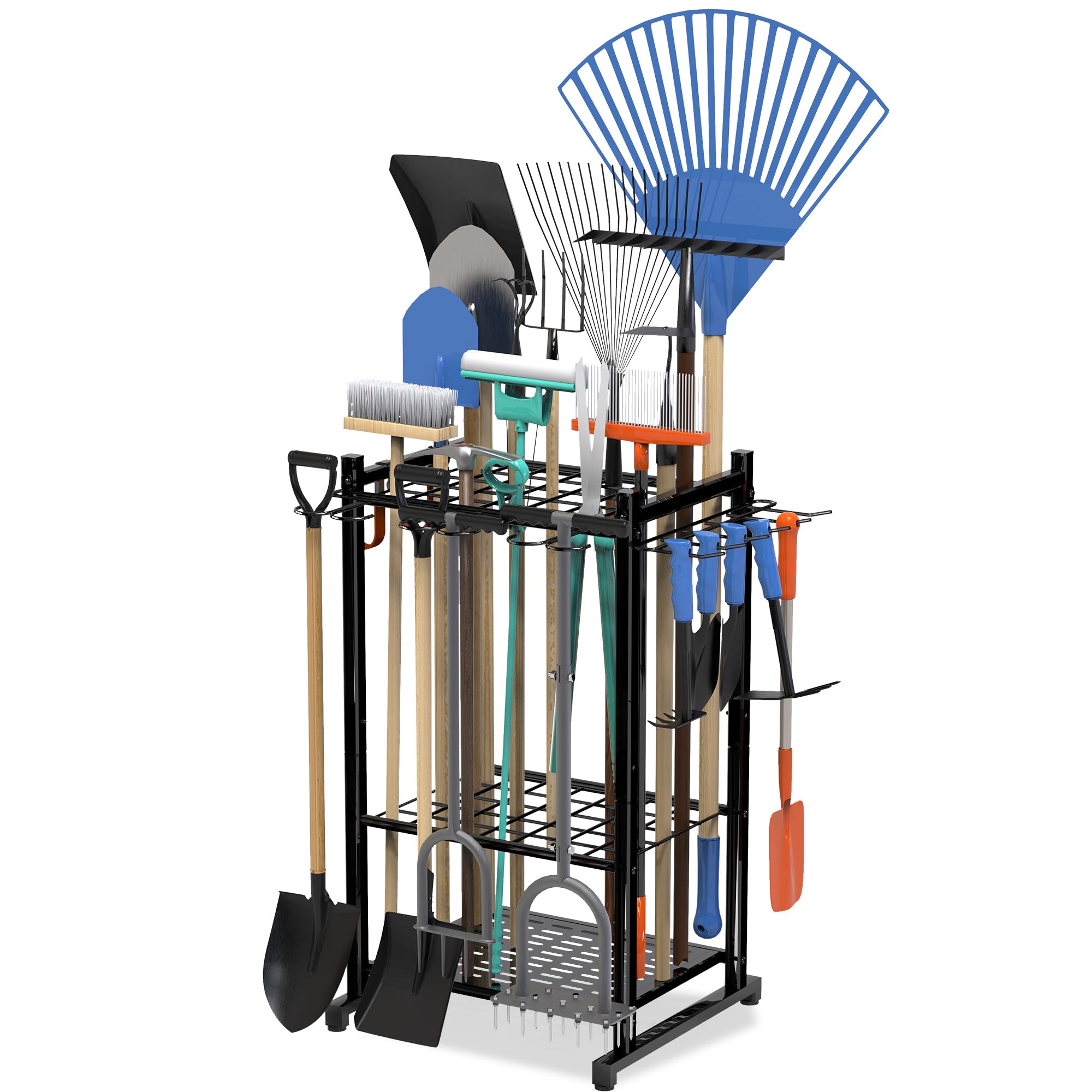 Garden Tool Organizer, Holds 50 Long Handled Tools for Garage Shed | Up To 50 To