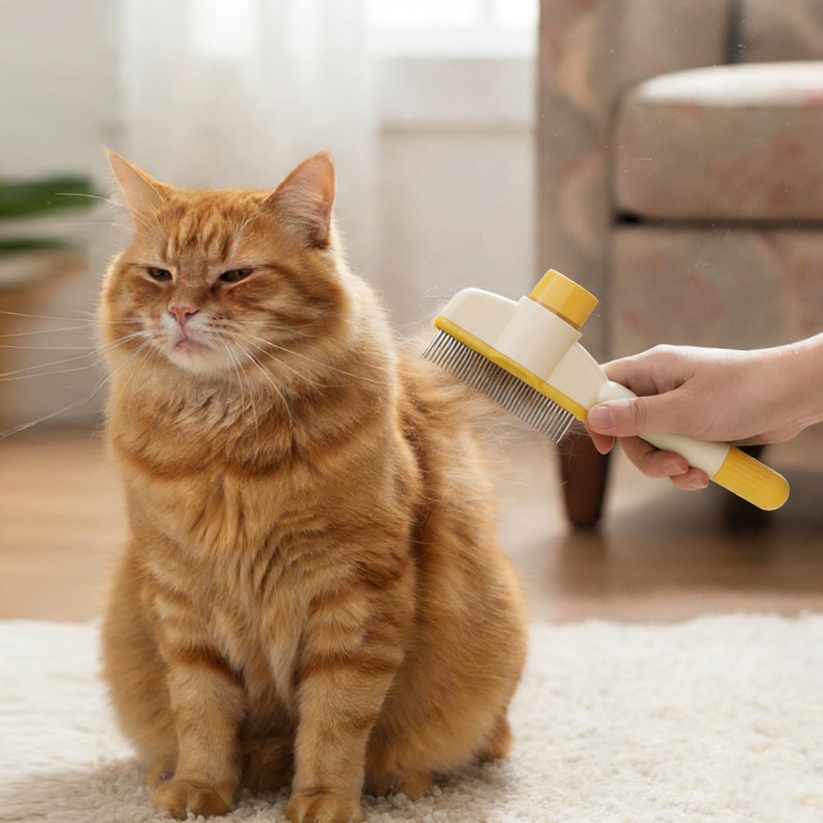 Dog Grooming Comb for Daily Pet Care Adult Grooming Tool Home Routine Coat Arran