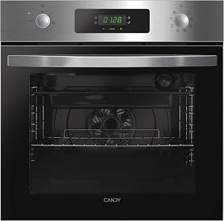 Candy FIDCP X625 L, Multifunction Oven, 70L, Tray and Grate, Aquactive Cleaning, Convection + Radial Fan, 8 Functions, Display Timer Touch, Push & Pull Controls, 2 Glass Door, Stainless Steel and Black