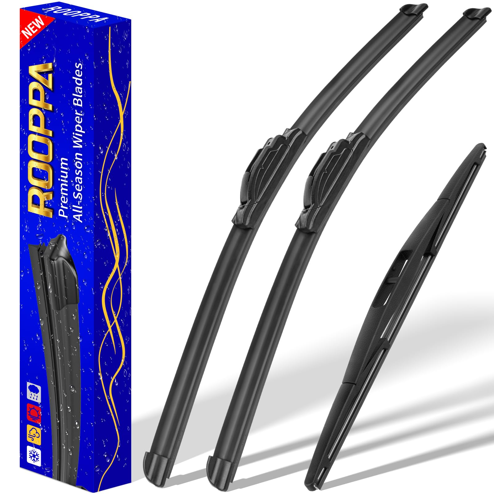 3 Wipers Fits Subaru Forester 2012-2018 Outback 2015-2019 Wiper Blades | 26"/17"
