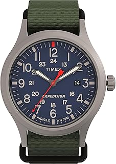 Timex TW4B329009J Men's Analog Quartz Watch with Fabric Strap, Green