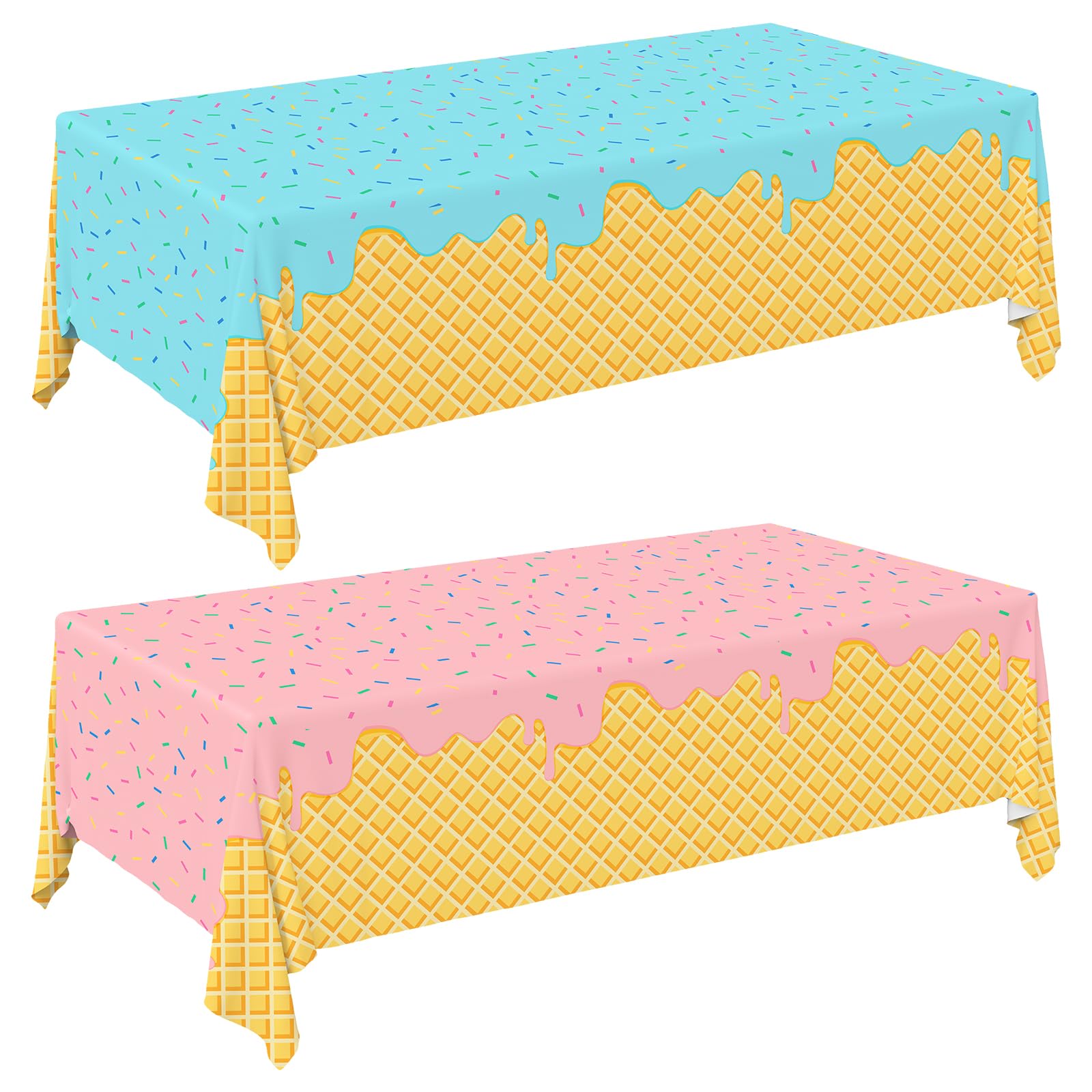 Gatherfun Ice Cream Party Supplies: 2-Pack Ice Cream Birthday Party Decorations,