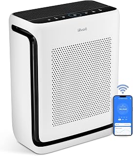LEVOIT Smart Air Purifier for Home Large Room up to 1875 Ft² Vital 200S-P | For Quiet Bedroom at 27dB, AHAM VERIFIDE, Air Quality Monitor, HEPA Sleep Mode for Allergies, Pet Hair and dander, White