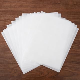 Reelartisy White Artist Teabag Paper 5x7 50 Sheets 40gsm Wet Strength | Superior Wet Strength, Lightweight for Gelli Plate Printing, Mixed Media, Collage, Watercolor, Alcohol Ink,DIY Crafts
