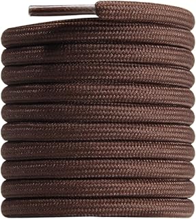 CCSOFTIME Round Shoelaces for Boots Diameter 4 mm Thick Tear-Resistant Replacement Shoe Laces for Hiking Shoes Arbetis Shoes Outdoor Sports Shoes