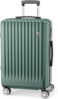 New Trip Suitcase with Stopper, Carry Case, Carrying Bag, Shockproof, Large, Lightweight, Large Size, 2.8 gal (95 L), 7 - Long Trips, Green
