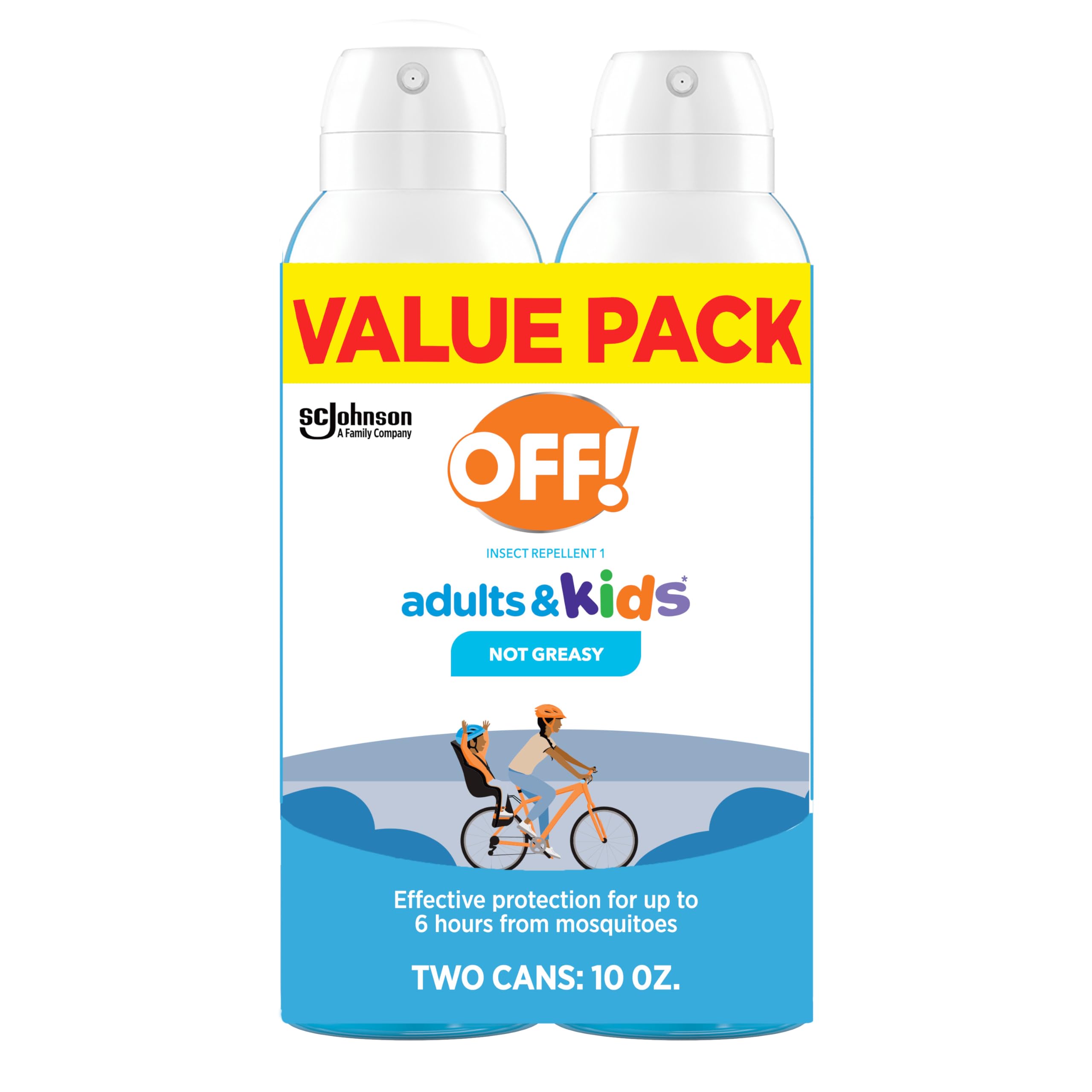 OFF! Adults & Kids Insect & Mosquito Repellent Bug Spray, 5 oz, (2-Pack) | Aeros