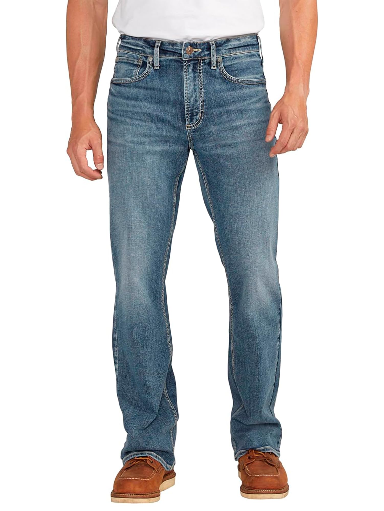 Silver Jeans Co. Mens Craig Easy Fit Bootcut Jean
