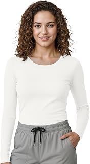 NY Threads Under Scrub Women's Slim Fit Long Sleeve T-Shirt