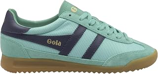 Gola Tornado Womens Fashion Trainers in Green Coral Pink