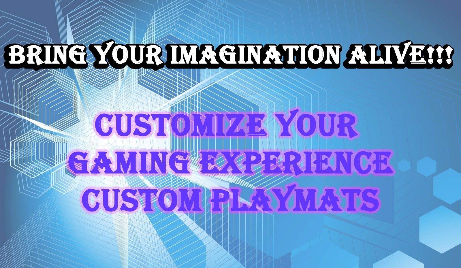 Custom Playmat 14" x 24" Your Design Printed Any Image Tournament and Card Game 