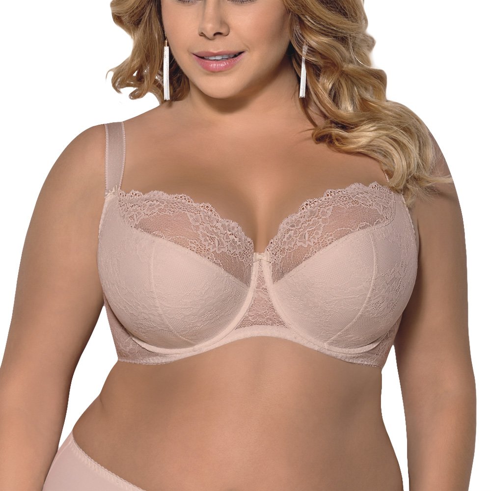 Gorsenia K357 Blanca Feminin Semi-Padded Bra Top Quality Piece of the Set (Ceonv