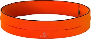 FlipBelt Classic Unisex Multi-Pocket Belt, L, Orange