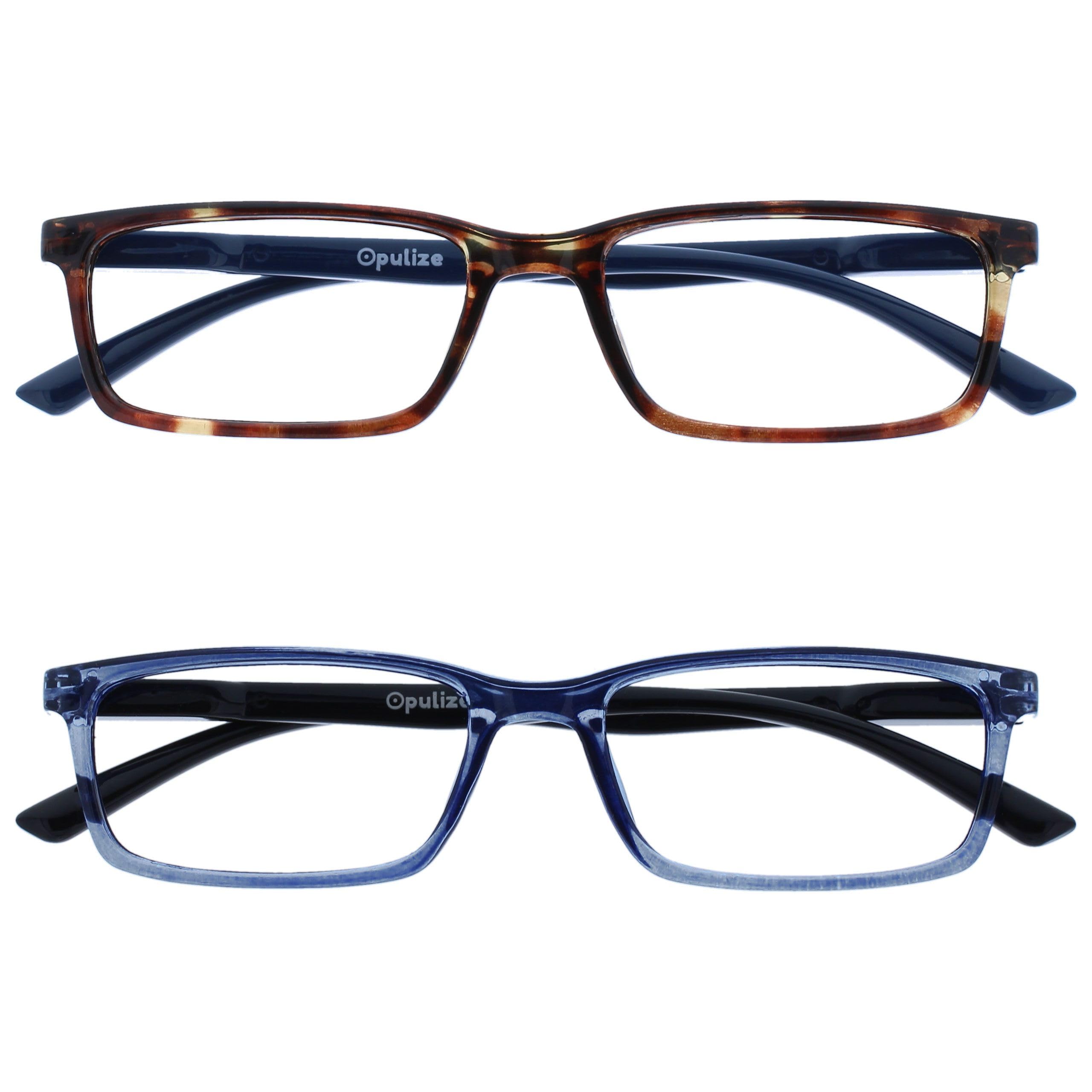 OPULIZE SEE Blue Light Blocking Reading Glasses for Men Women Anti Glare Lens UV