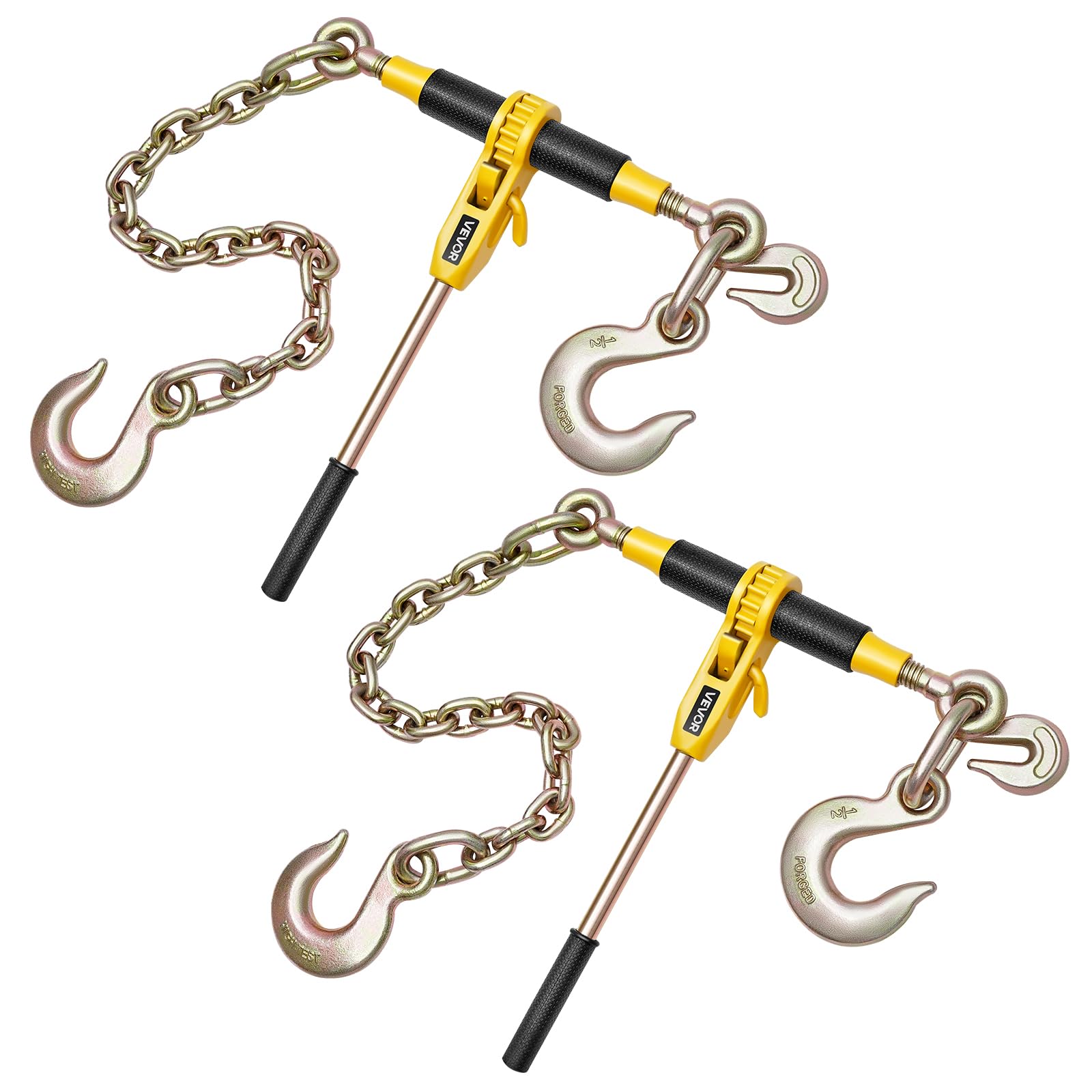VEVOR Ratchet Chain Binder, 9200 lbs Working Load, Chain Binders Compatible with