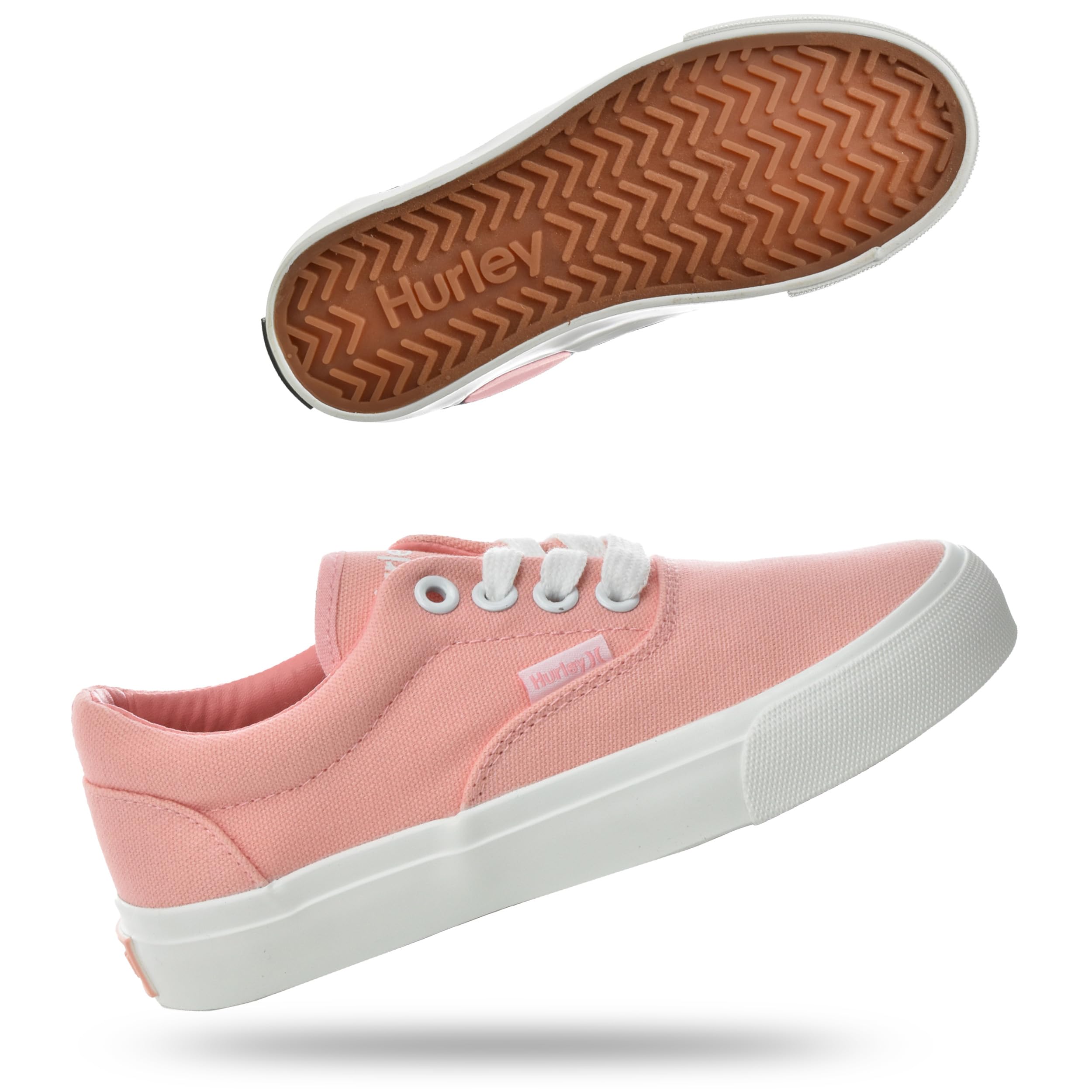 Hurley Marley Kids Lace Up Canvas Sneaker Athletic Sneakers for Boys Girls