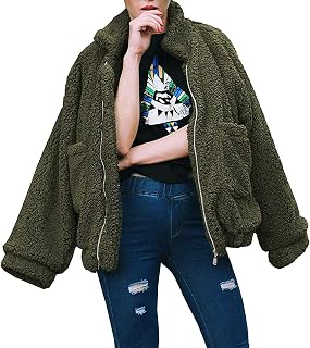 PRETTYGARDEN Women's Fashion Winter Coats Sherpa Fleece Faux Fur Shearling Oversized Trendy Jackets Warm Outerwear Clothing