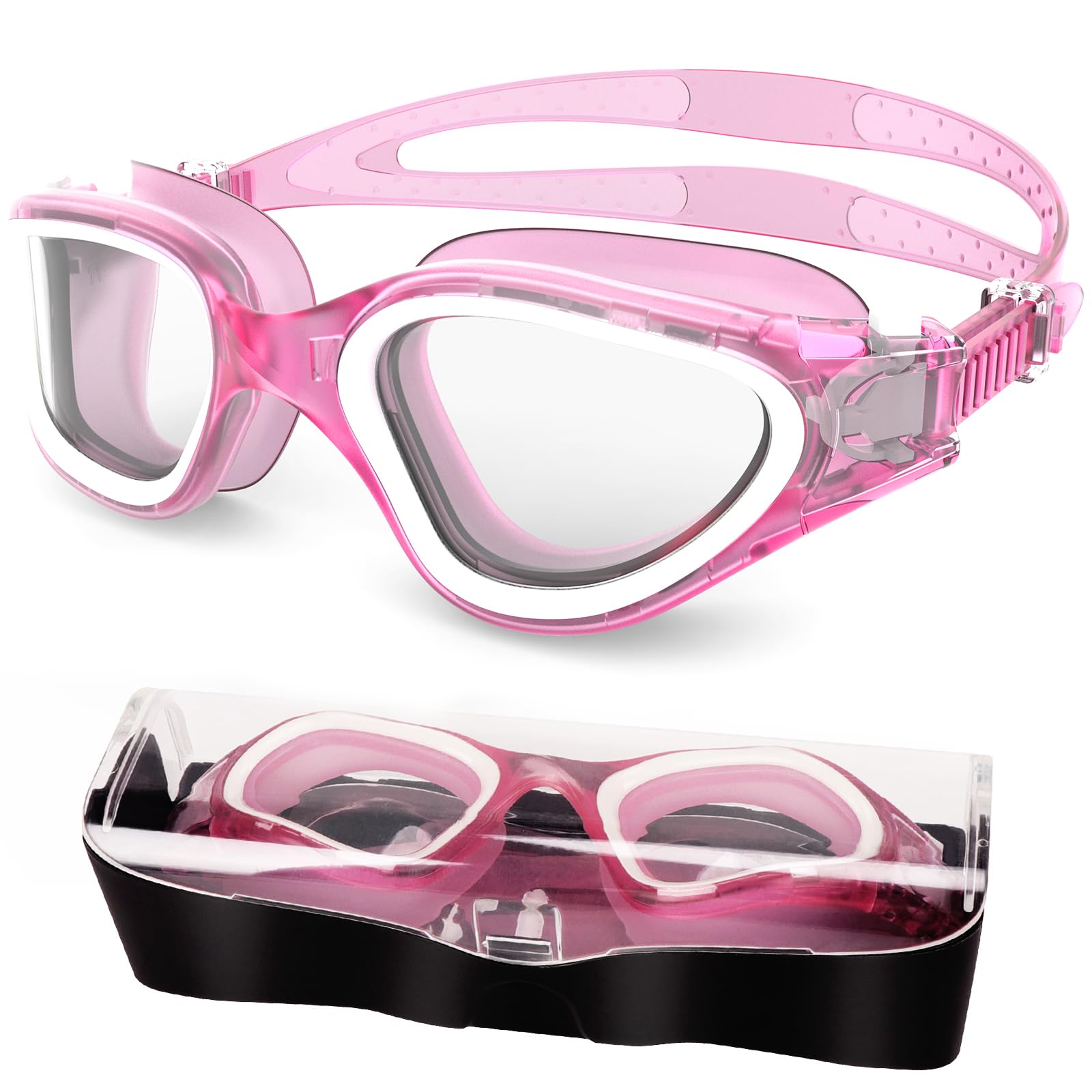 Swimming Goggles Anti Fog UV Protection Anti Leak Silicone Soft Clear Vision Eas