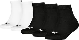 PUMA Plain Quarter Calzini Unisex - Bambini e ragazzi (Pacco da 5)