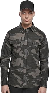 Brandit Men's Slimfit Shirt Woodland