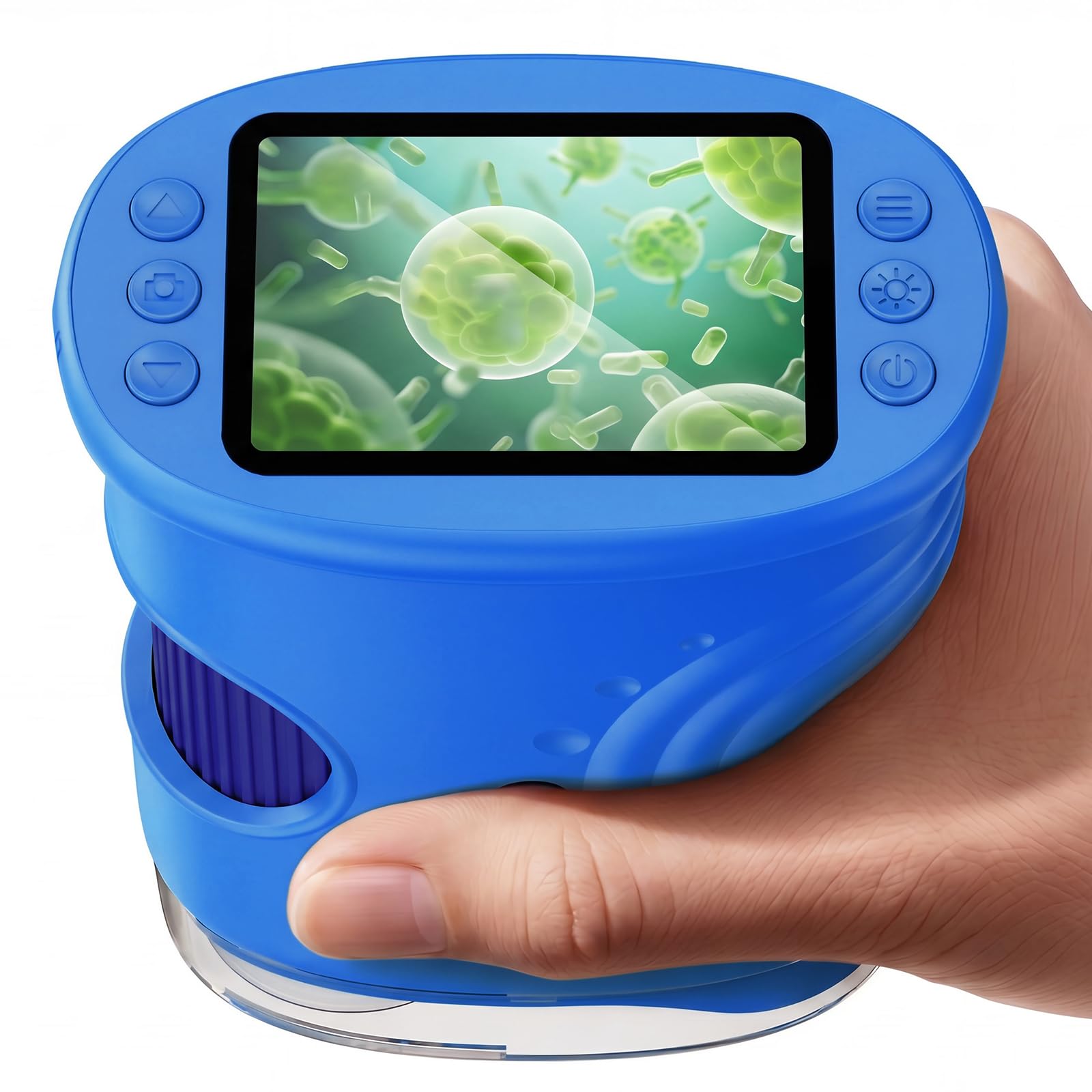 4K 1000X Handheld Digital Microscope for Kids with 2.0" IPS Screen(Blue) | 200-1